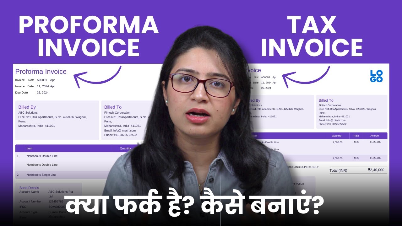 Proforma Invoice vs Tax Invoice - Kya Hai, Differences, Kaise Banaye?