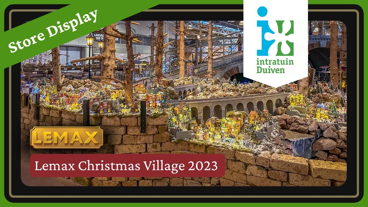 This is Europe's Biggest Lemax 2023 Christmas Village! | Intratuin Duiven