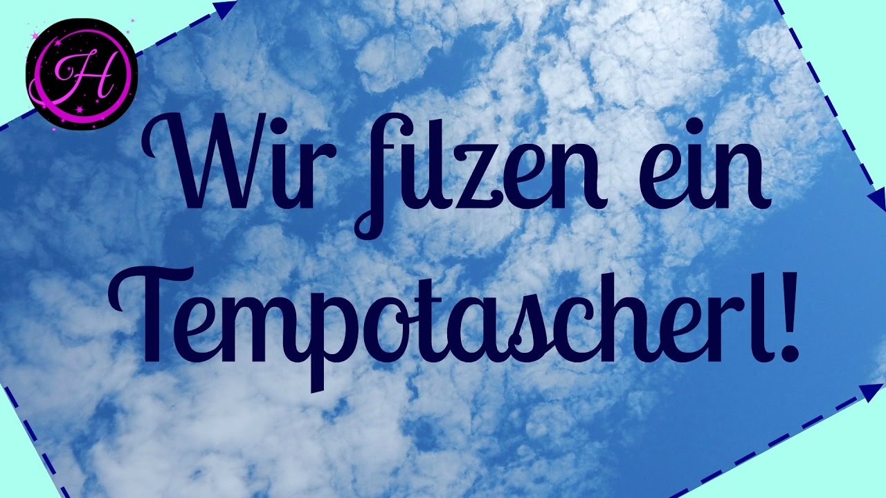DIY Tempotascherl/kleine Tasche/Kosmetiktasche/Schlüsseltasche filzen