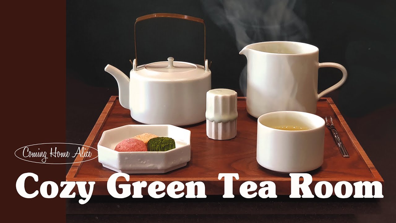 따뜻하고 고요한 다실에서 마시는 녹차 한잔 Cozy & Quiet Green Tea Room ASMR Ambience🍵 for Relaxation, Sleep, Study✍🏻