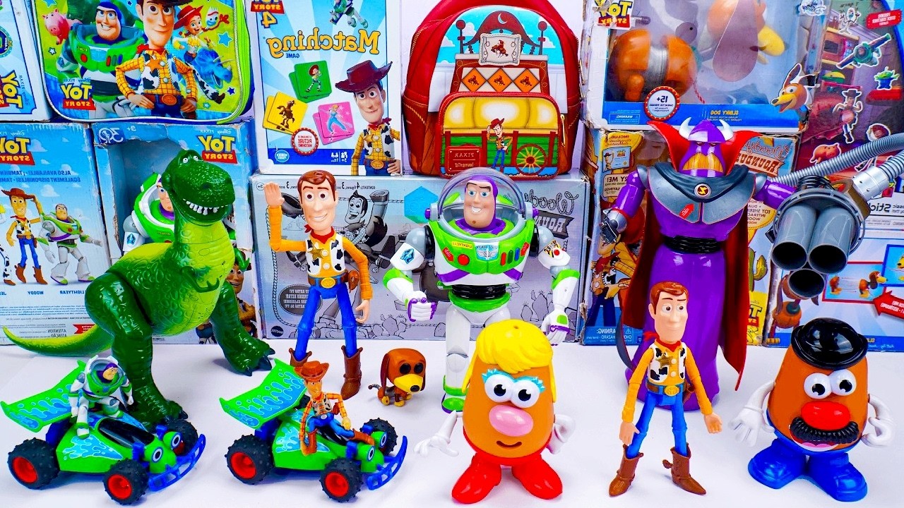 Disney Pixar Toy Story toy Unboxing collection ASMR | Woody & Slinky Dog & Rex & Aliens & Jessie