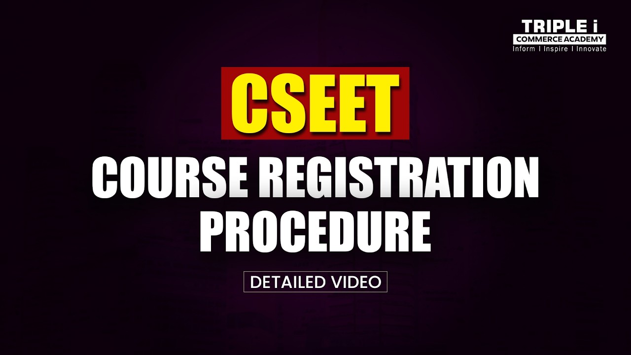 How to Register for CSEET Course Malayalam | Step-by-Step Guide 2026