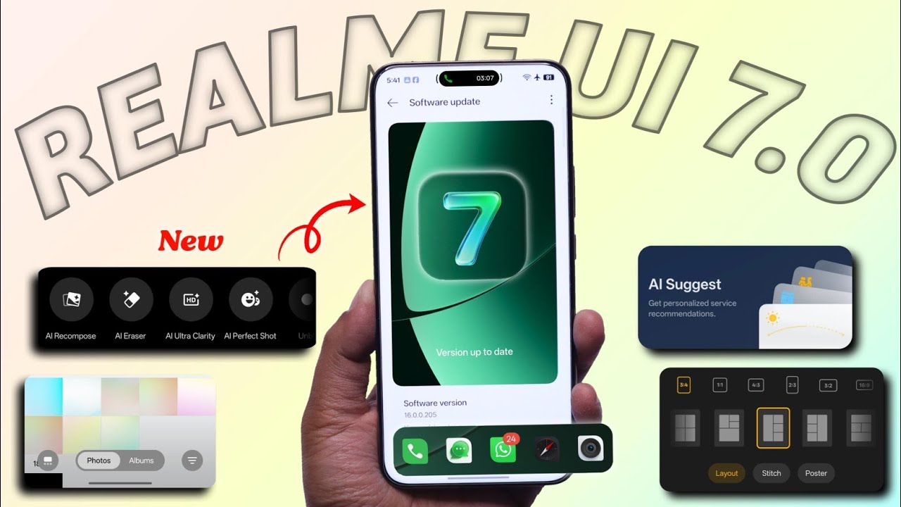 Realme UI 7.0 Android 16 Top Features 🔥 Realme UI 7.0 Android 16 Stable Update Review