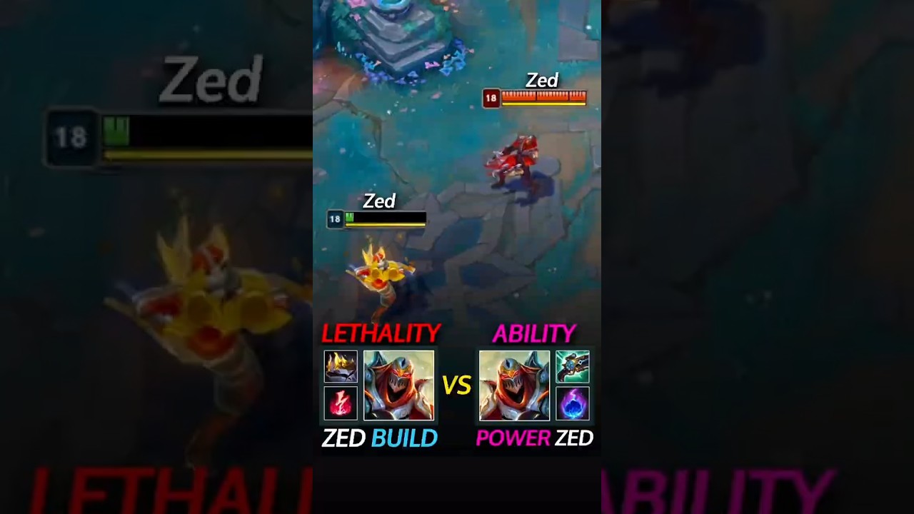 LETHALITY Zed ⚔️ vs AP Zed 💅💄
