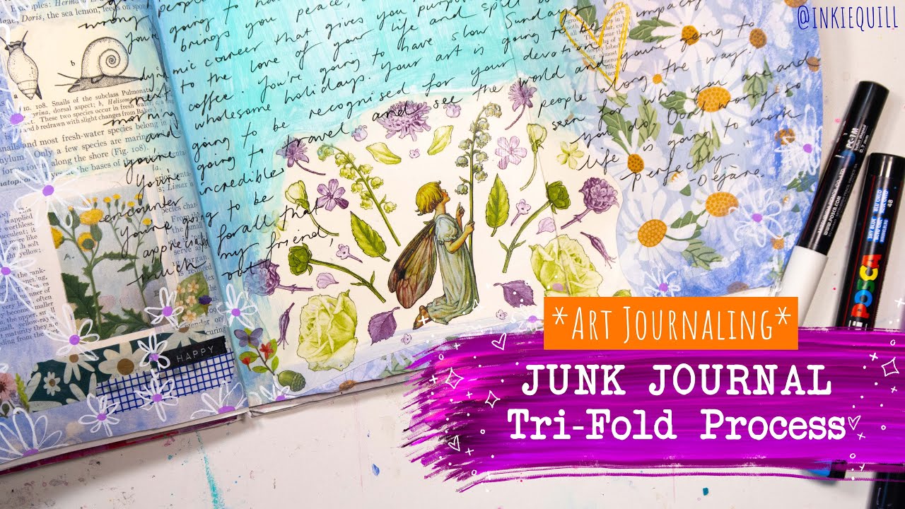 How To Make TriFold Junk Journaling Pages
