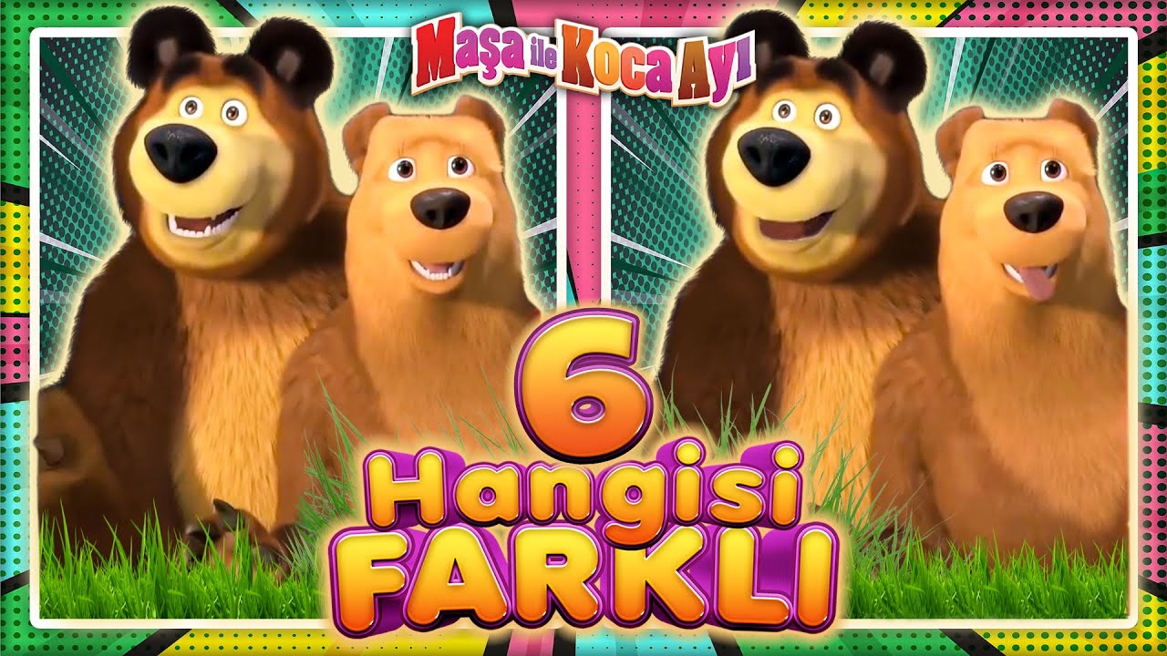 Hangisi Farklı | Kim Daha Fark Bulucu? | MAŞA ile KOCA AYI ile Fark Bulmacası 6