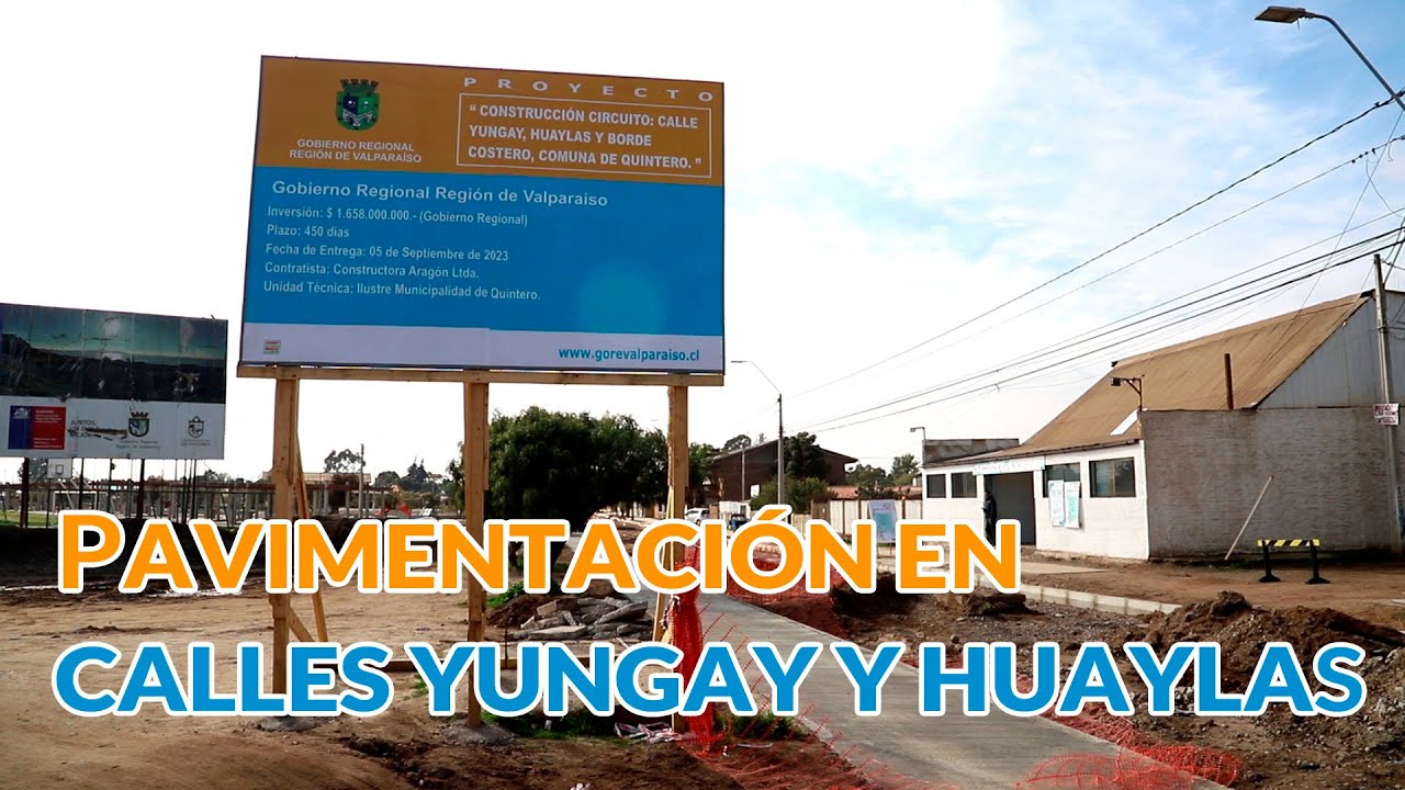 Pavimentaci&oacute;n Calles Huaylas Y Yungay En Loncura