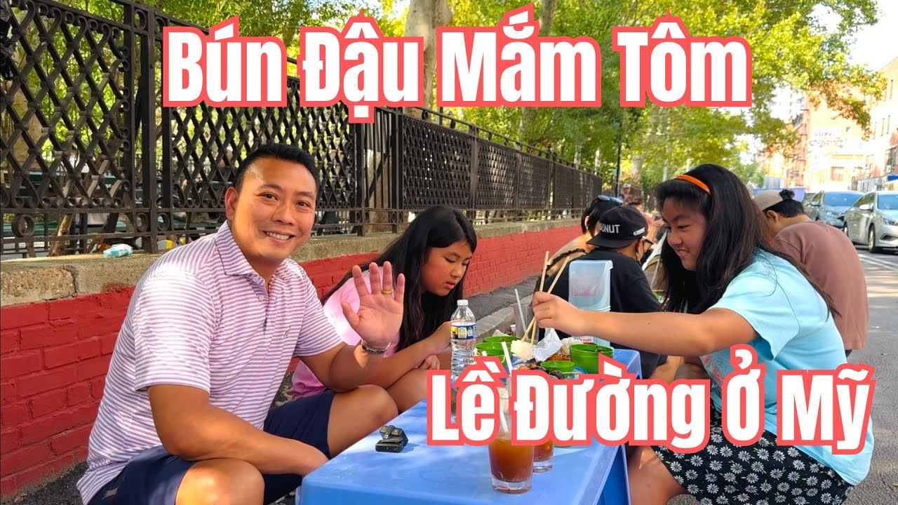 Bún Đậu Mắm Tôm Lề Đường Ở Mỹ. 