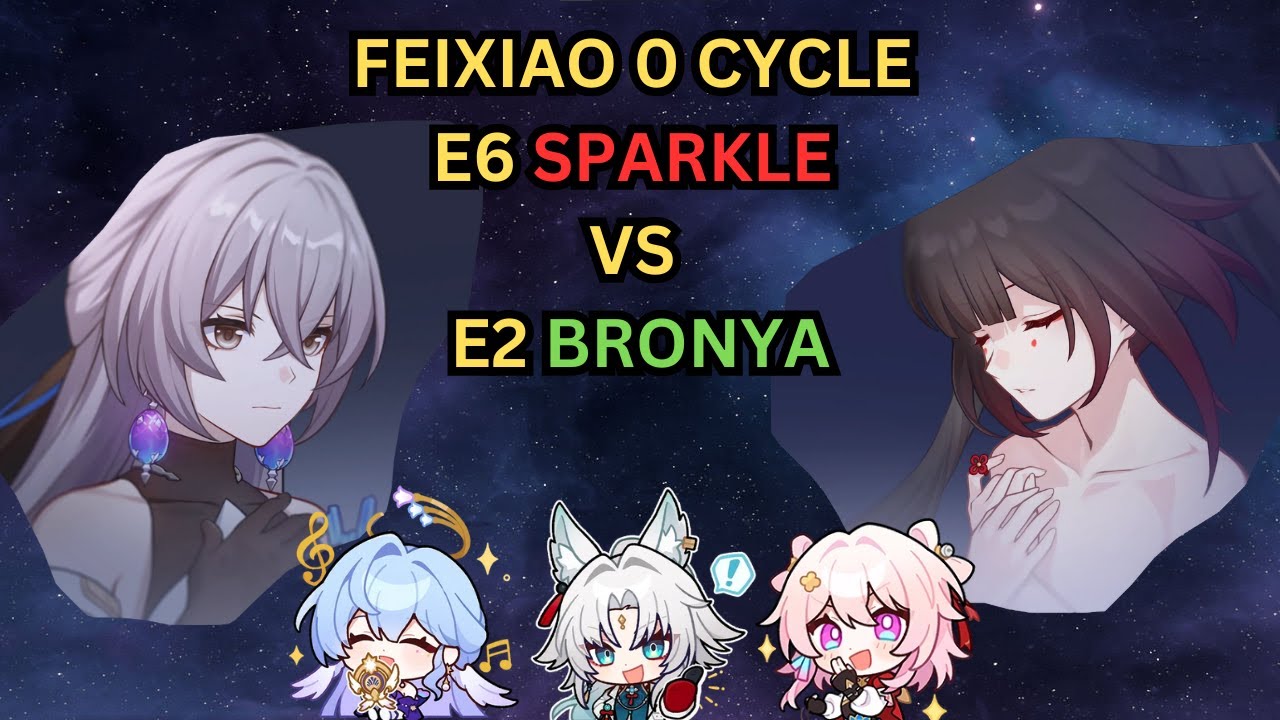 E6 Sparkle vs E2 Bronya for Feixiao, Both are OP? | MoC 12 | 0 Cycle | Honkai Star Rail