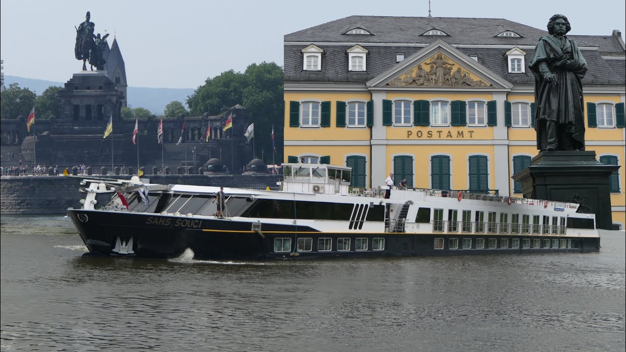 Mit MS Sans Souci unterwegs auf dem Rhein von Koblenz nach Bonn