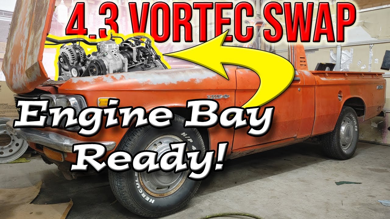 Замена двигателя Chevy LUV 4.3 Vortec V6 | Изготовление и подготовка моторного отсека | Эпизод 1
