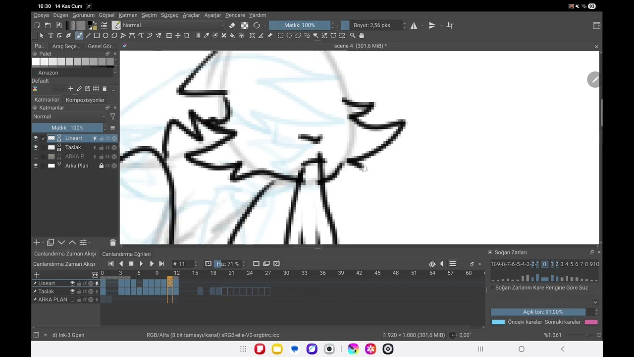 Animating for movie