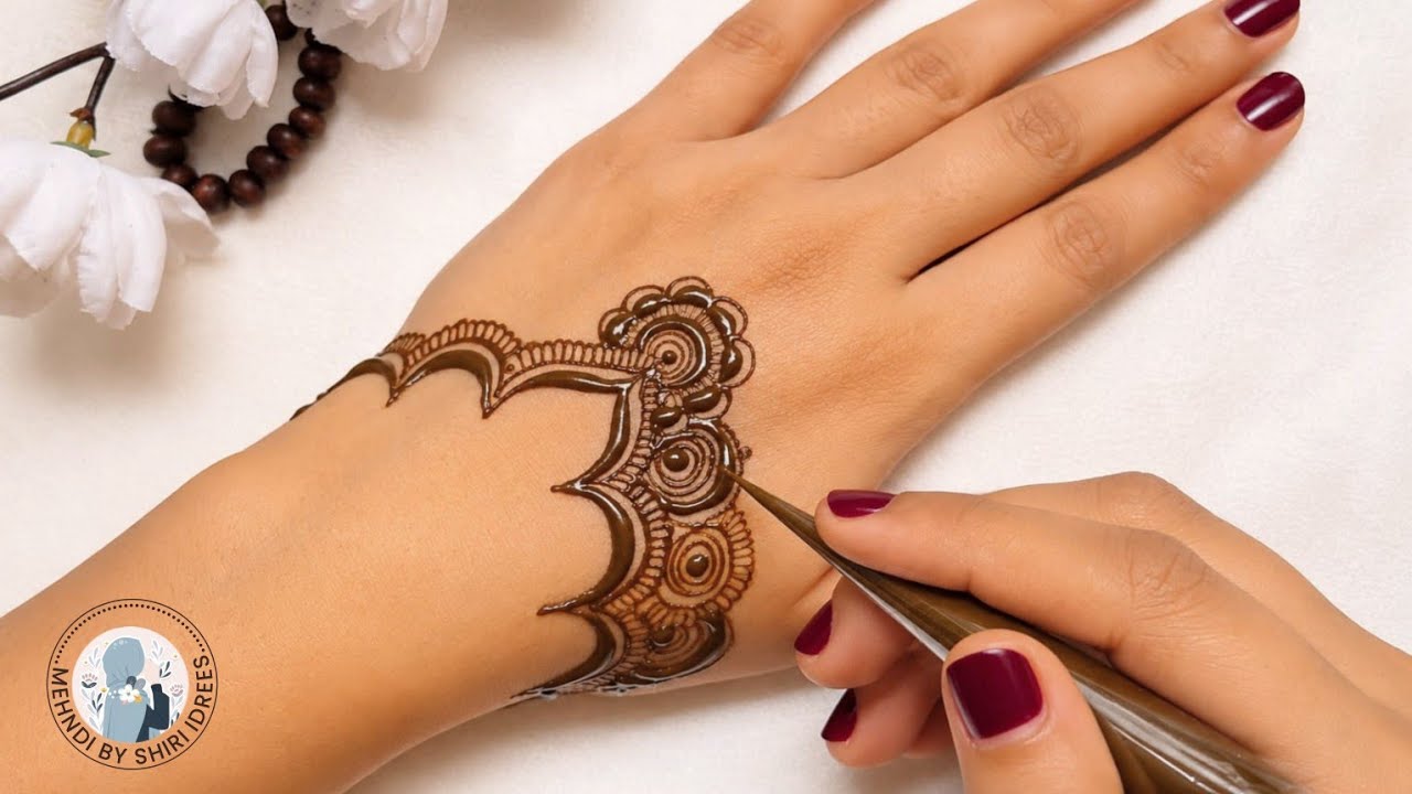Dome style RAKHI SPECIAL mehndi design | step by step | mehndibyshiri #rakshabandhan #rakhi 