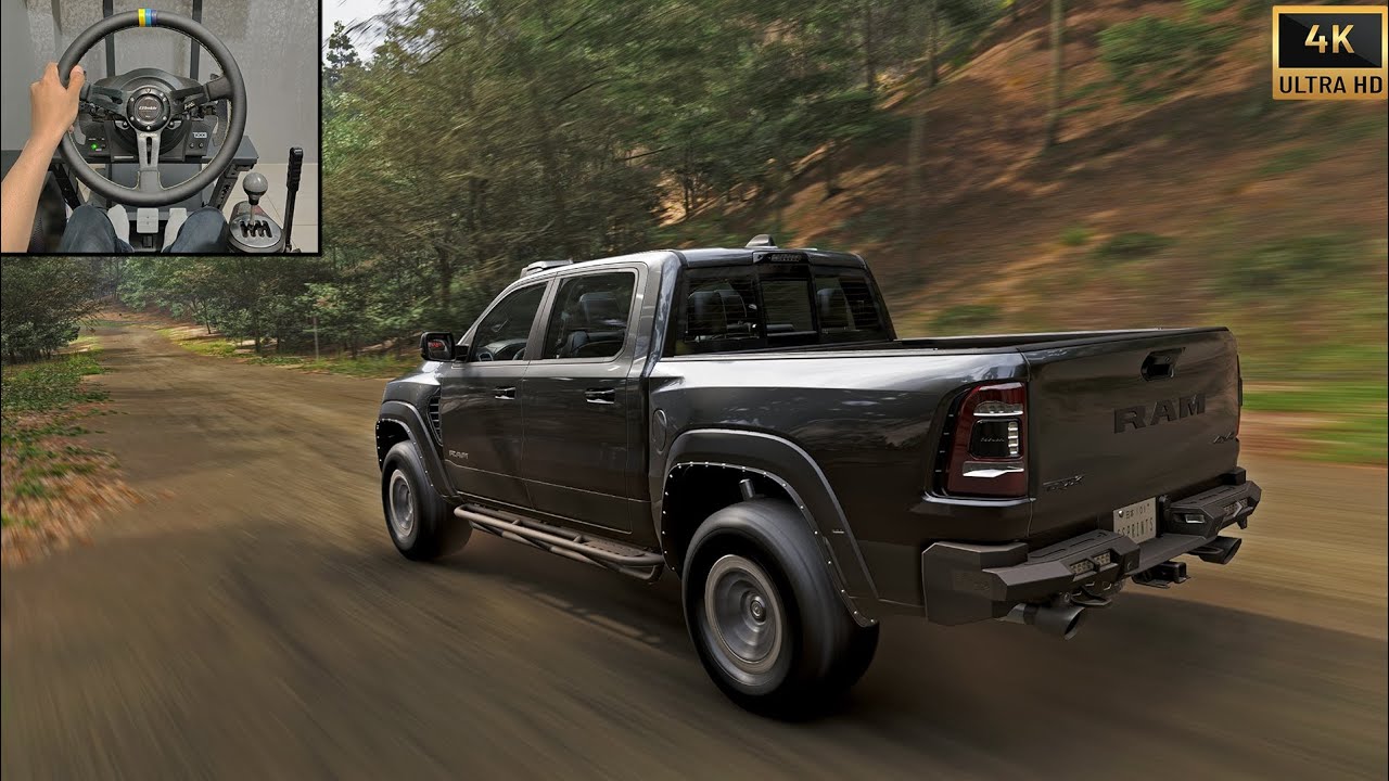 1000HP RAM TRX Offroading | Forza Horizon 6 | Steering Wheel Gameplay