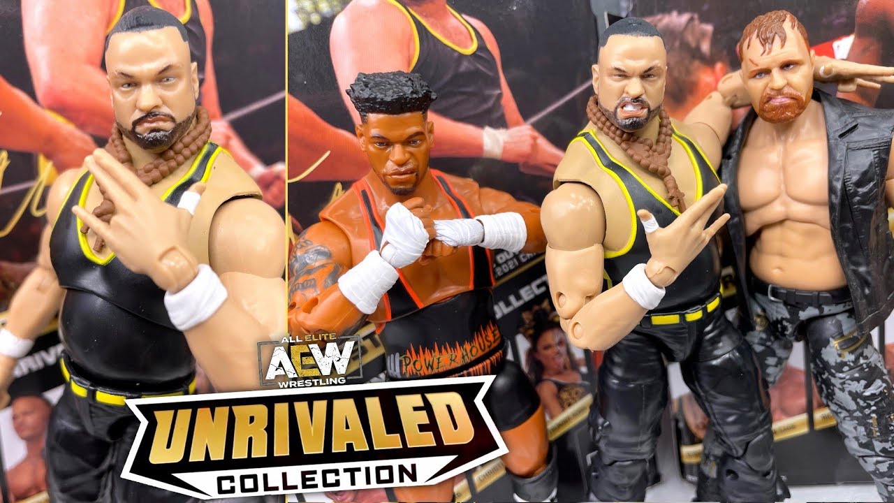 AEW UNRIVALED 9 EDDIE KINGSTON & POWERHOUSE HOBBS FIGURE REVIEW!