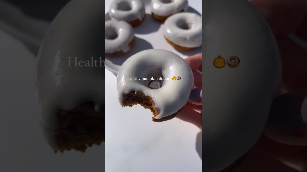 Healthy pumpkin donuts 🎃🍩 #easyrecipe #pumpkin #healthy