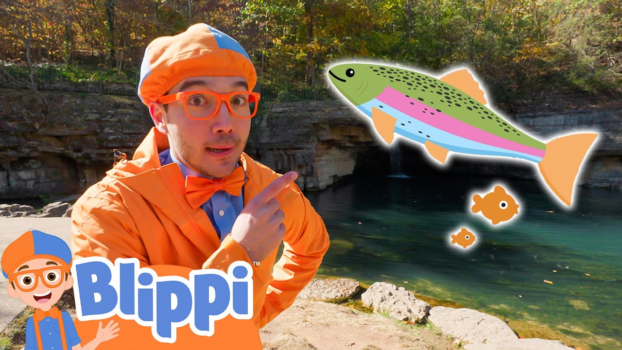 Blippi Learns How To FISH! 🐟 | Blippi | Moonbug Kids - Fun Zone