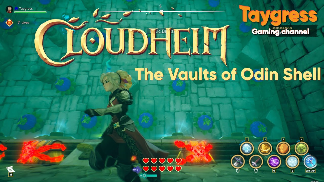 THE VAULTS OF ODIN SHELL dungeon in Cloudheim (No commentary)