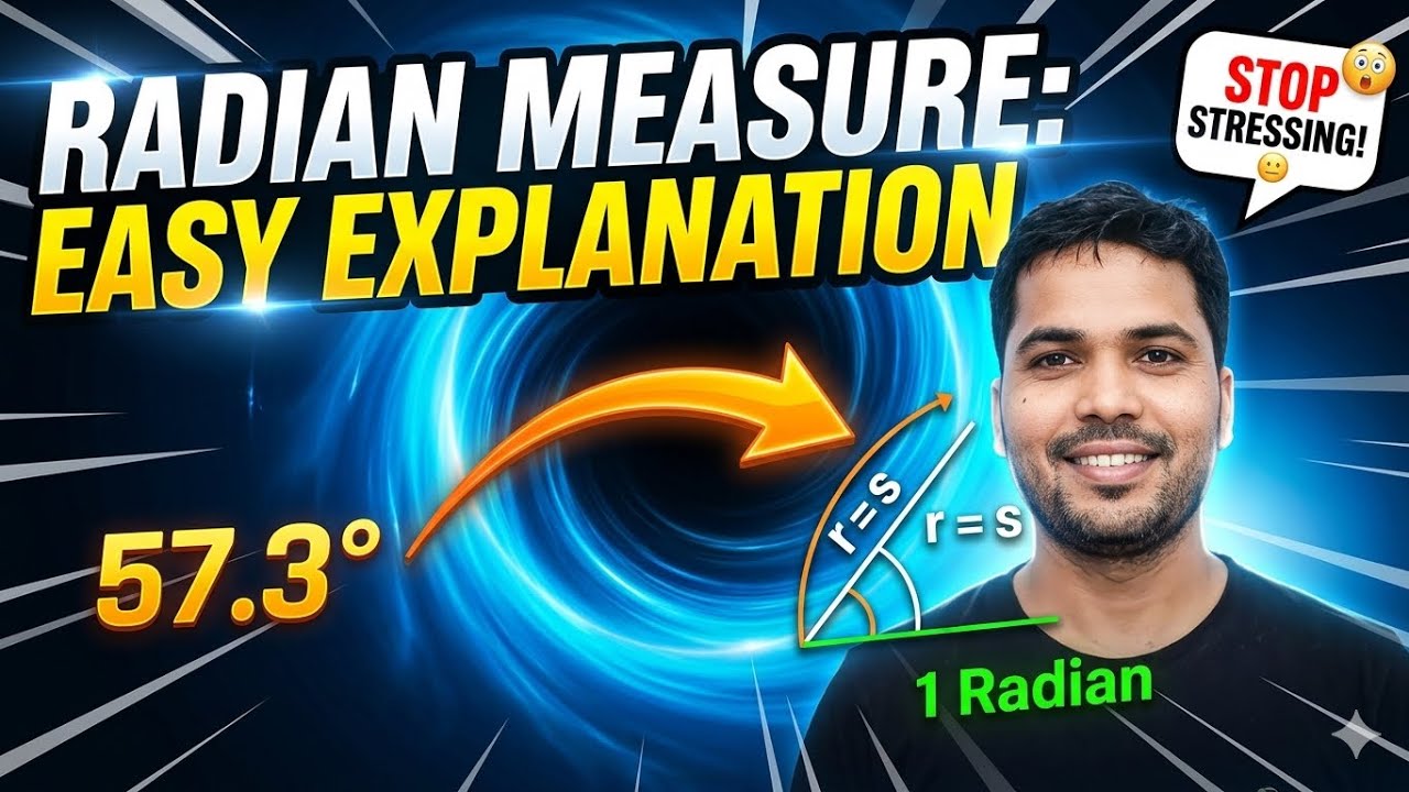 Stop Struggling with Radians! (Easy Visual Guide)|#trigonometry #class11maths 