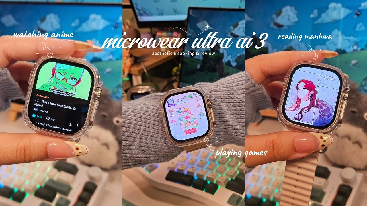 🍎Распаковка умных часов на Android с Netflix, Webtoon, Spotify и другими функциями | Эстетический...