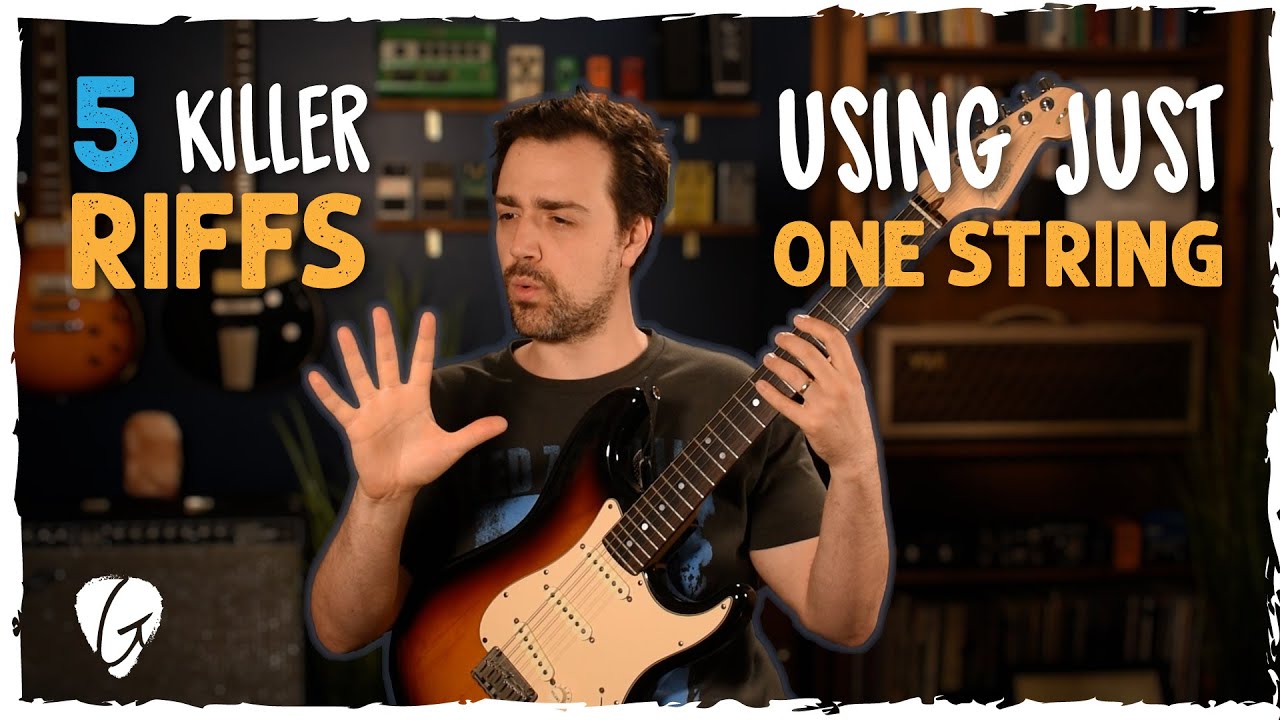 TOP 5 ONE-STRING Guitar Songs For Beginners - EASY Songs to Play on Guitar (Acoustic OR Electric)