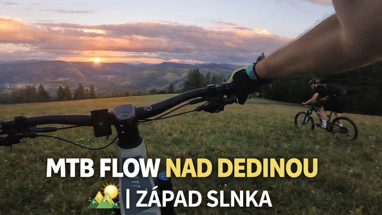 MTB zjazd nad dedinou | Lesné cesty a lúky pri západe slnka 🌄🚵‍♂️