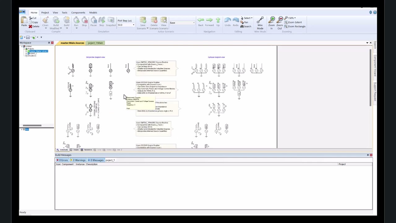 PSCAD TUTORIAL FOR BEGINNERS | USER INTERFACE EXPLAINED + FIRST CIRCUIT SIMULATION [PART 1]