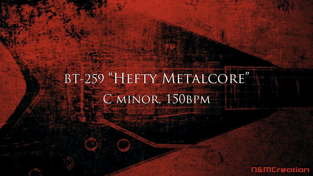 Hefty Metalcore Backing Track in Cm | BT-259