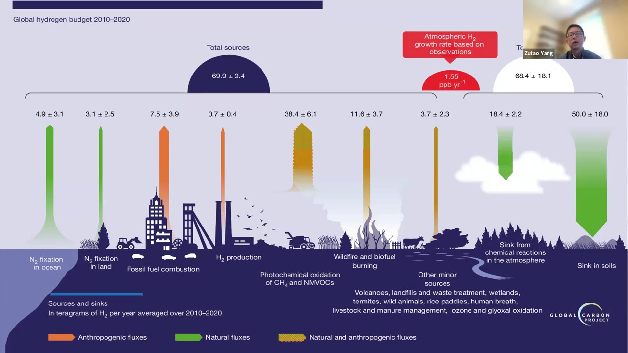 The Global Hydrogen Budget and Its Climate Implications