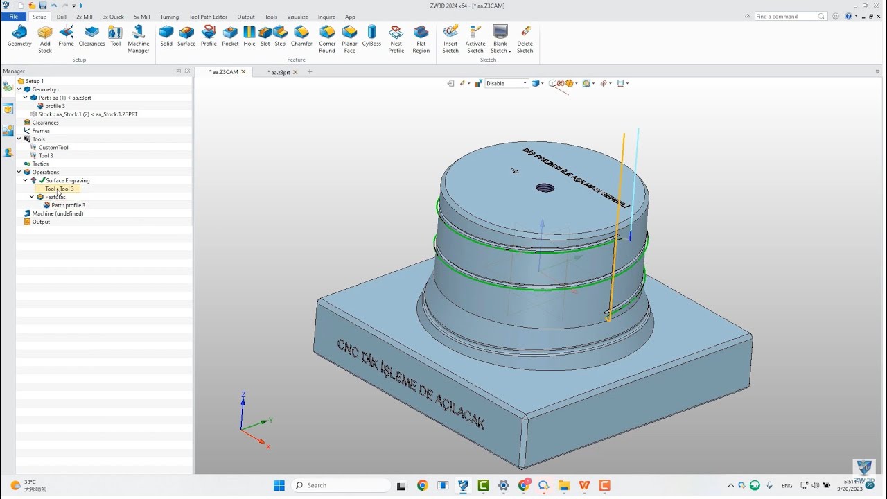 Ders 14 | ZW3D CAM | CAM Gelişmiş Ayarlar | ASP Yazılım