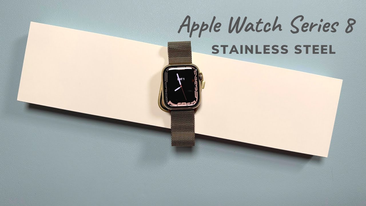 Распаковка Apple Watch Series 8 | Золотая нержавеющая сталь против алюминия