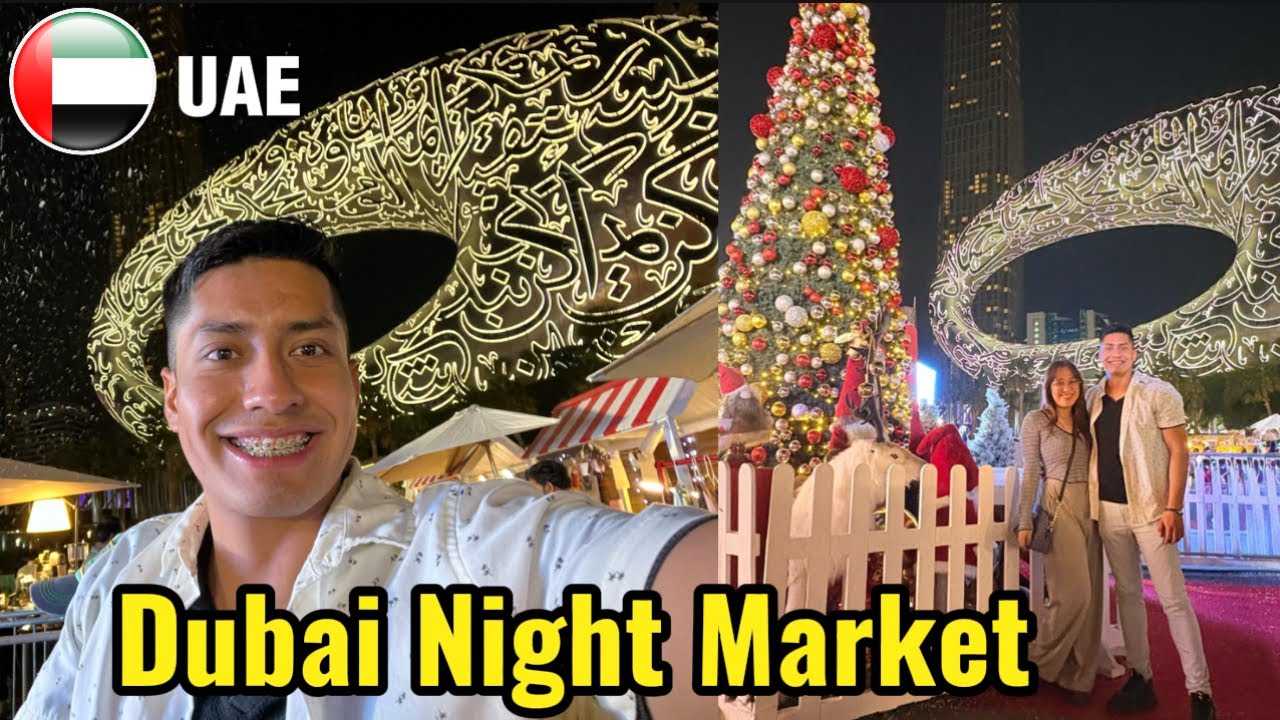 DUBAI NIGHT MARKET SHOPPING 🇦🇪🎄