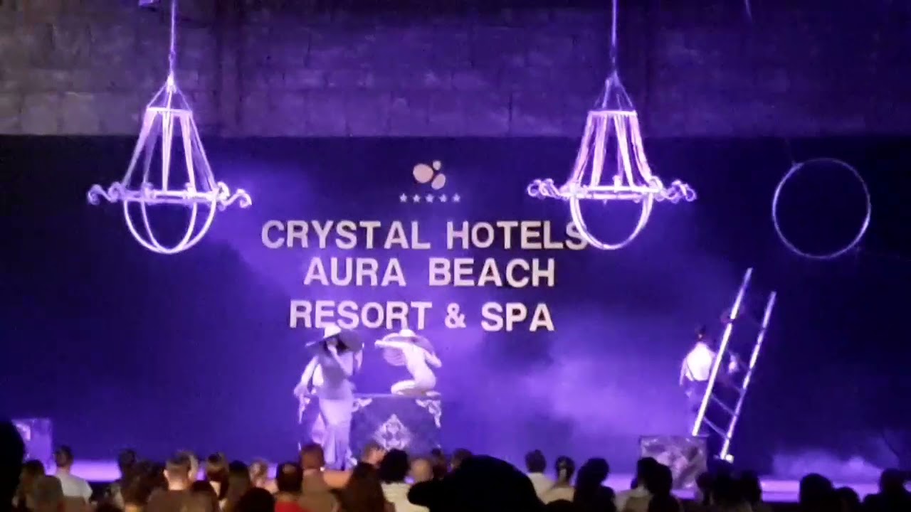 Цирковое представление в гостинице Crystal Aura    Beach в Кемере.