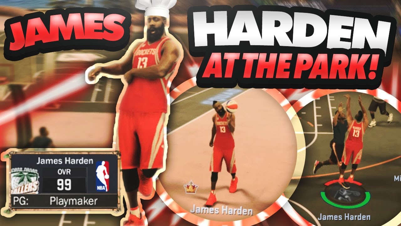 MVP JAMES HARDEN AT THE PARK! • COOKING & HITTING INSANE 3 99+ POINTERS • NBA 2K17 MyPARK