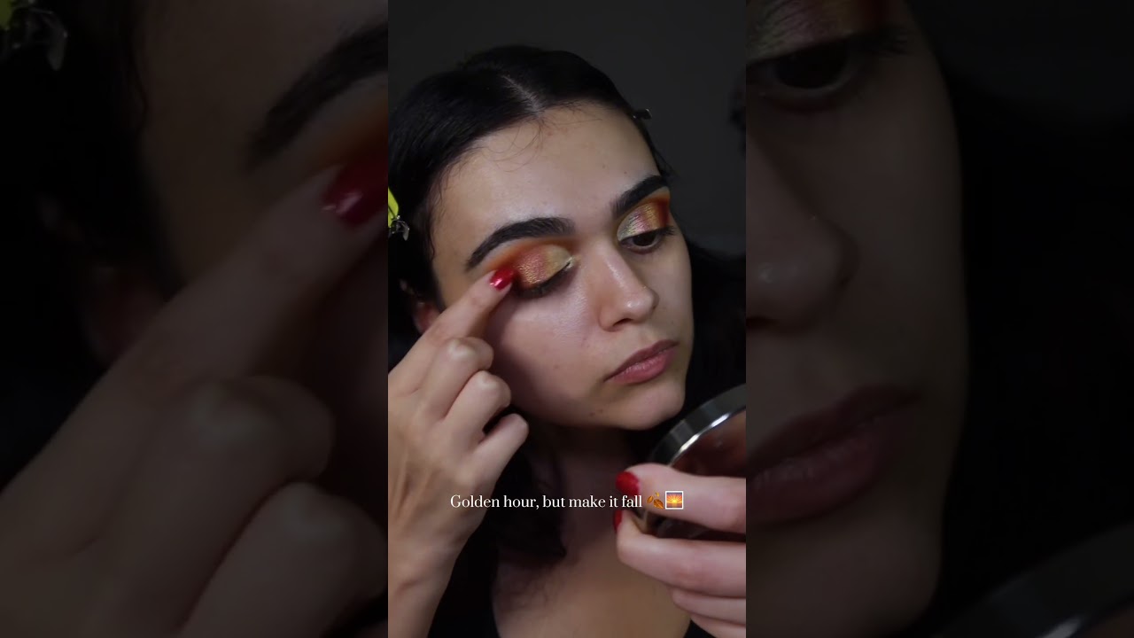 Look with Glamlite&rsquo;s Trick &rsquo;r Treat palette it&rsquo;s fall perfection! ✨#makeup #glamlite #shorts