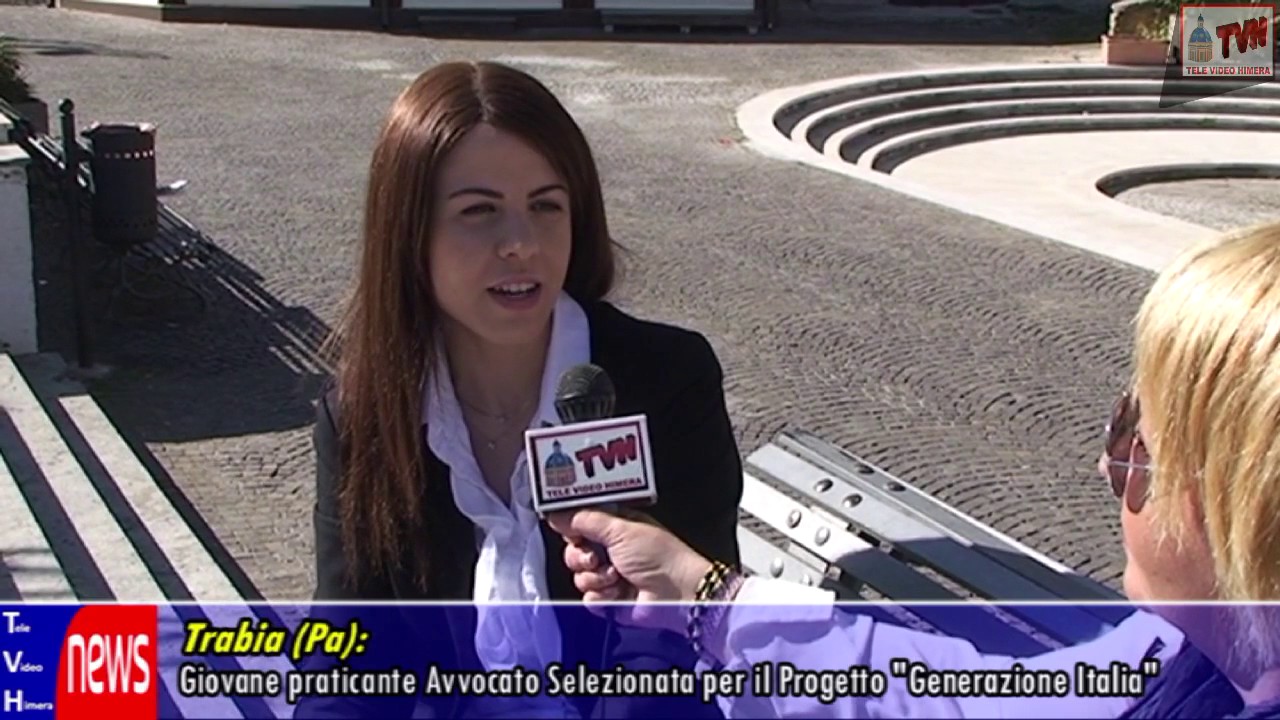 Trabia (Pa): Giovane praticante avvocato selezionata per il progetto “Generazione Italia”
