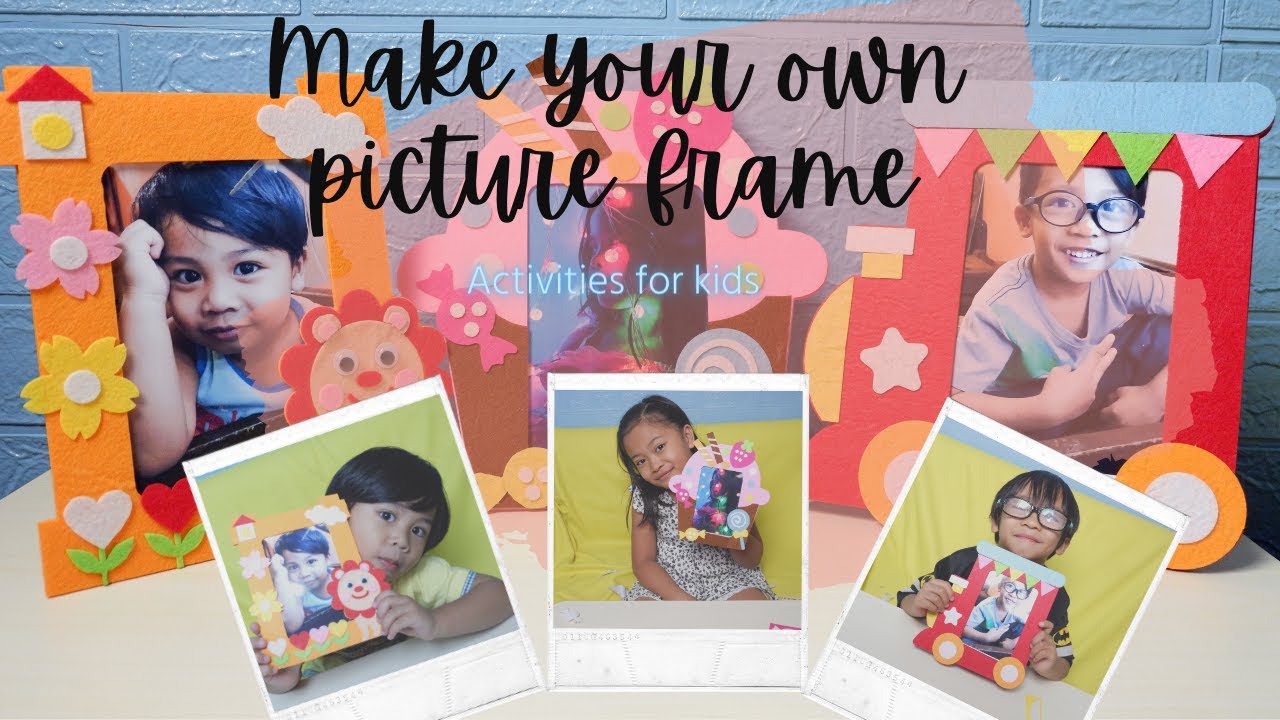 DIY Non-woven Kid Photo Frame Handmade Felt Crafts || Early Teaching Toy || Shopee Finds