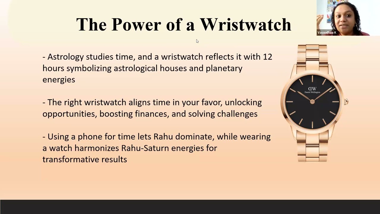 Is your Wrist Watch your right Abundance Partner? Watch this Webinar now to find out