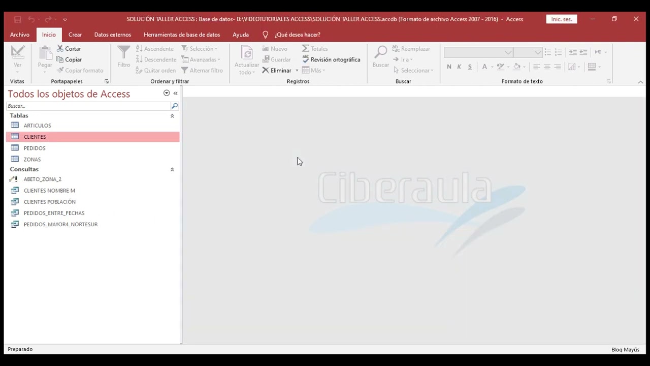 Curso online de Microsoft Access - Lección V - Diseño de consultas de acción del tipo actualización