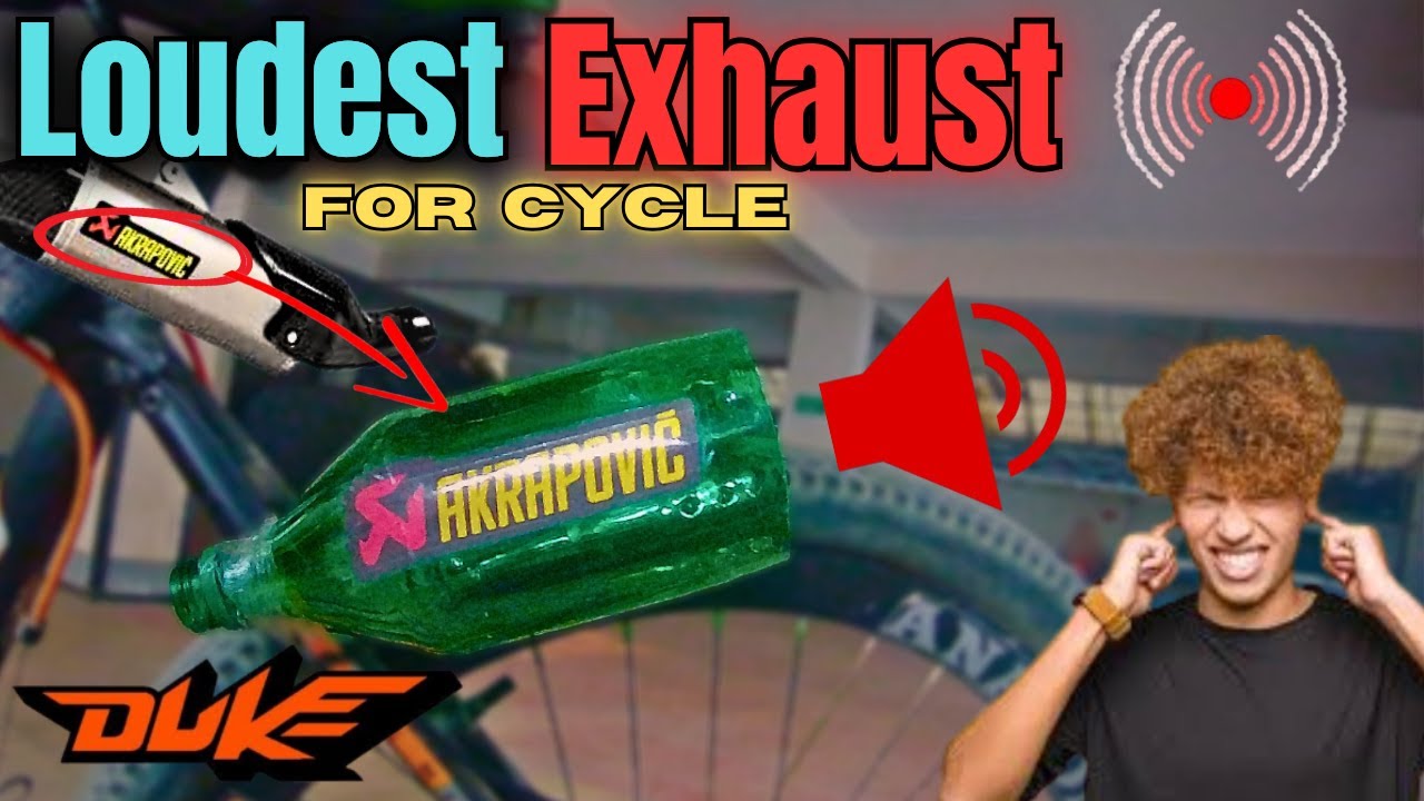 How To Make Bicycle Exhaust Silencer Sounds Like KTM Duke | Arkapovic Exhaust For Cycle