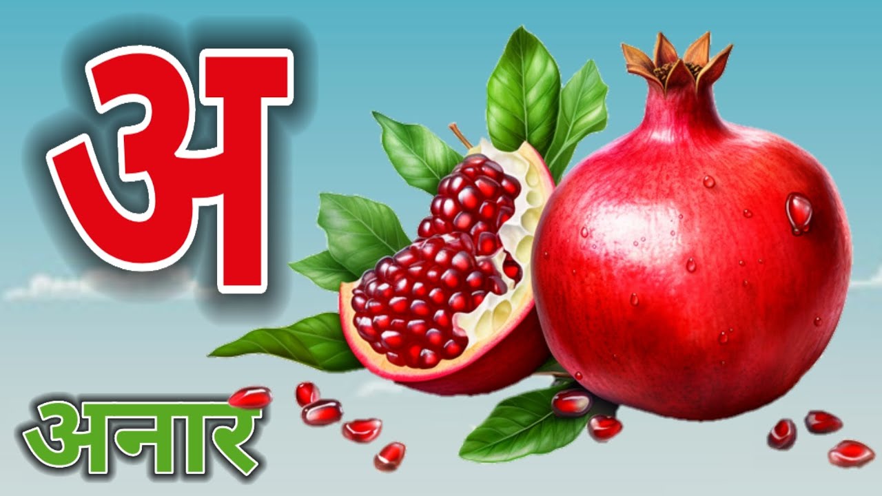a se anar, aa se aam #hindivarnmala #हिंदीवर्णमाला #असेअनारआसेआम#chunchutv