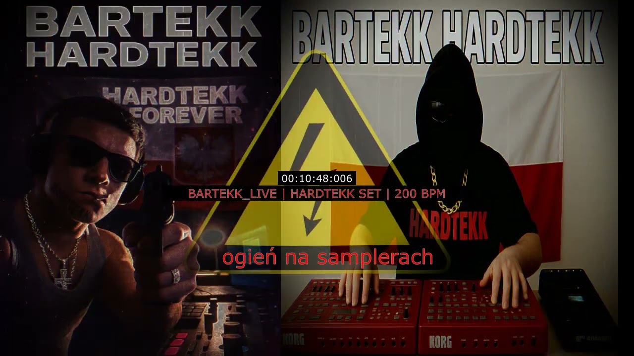 ⚠️ BARTEKK HARDTEKK LIVE SET 200 BPM ⚠️☣️‼️ l #liveact #sampler #korg