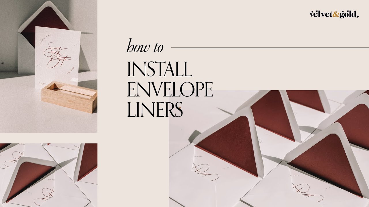 DIY Invitations: How to attach envelope liners