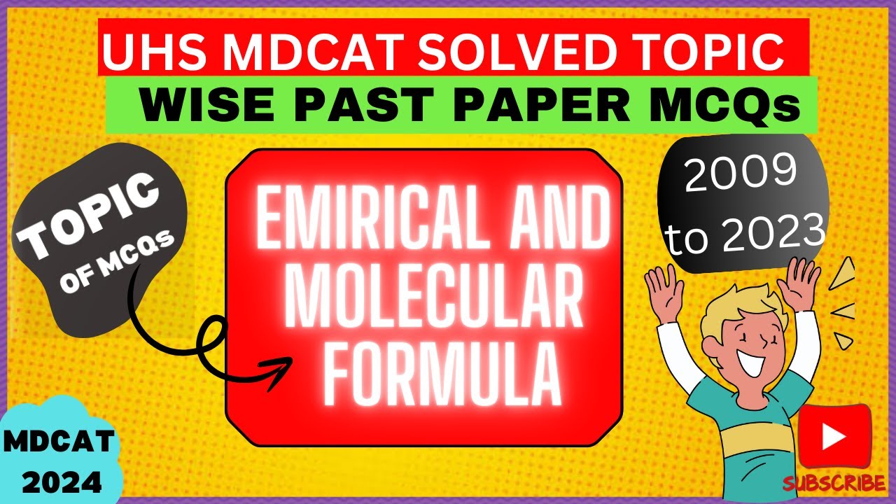 Empirical and molecular formula MDCAT chemistry topic wise past papers