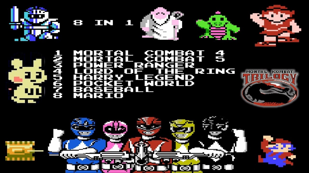 NES 8 in 1 Super Game : 8 Classic Games, One Epic Adventure!