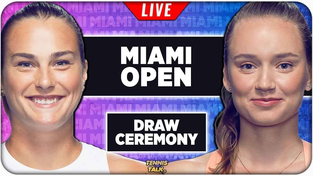 MIAMI OPEN 2026 • Draw Ceremony • LIVE Tennis Reaction Stream