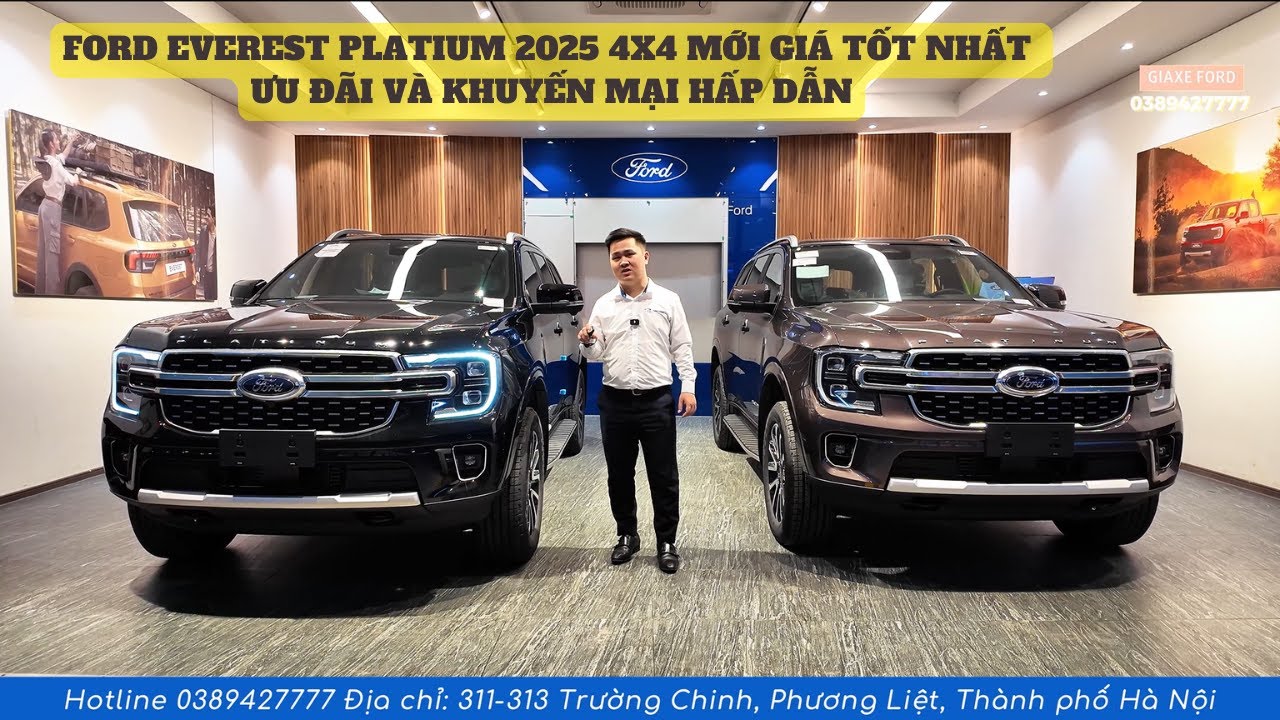 Gi&aacute; xe Ford Everest Platium 4x4 2026 giảm gi&aacute; tốt| Ưu đ&atilde;i Khuyến mại ngập tr&agrave;n, Xe giao sớm đủ m&agrave;u