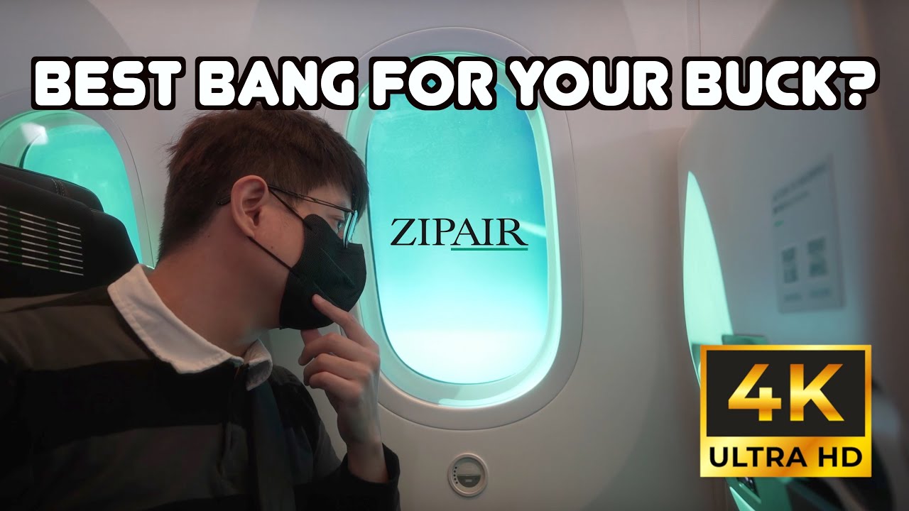 First Trip to Japan! ZIPAIR Economy flight from LAX to Narita [4K] #japantrip