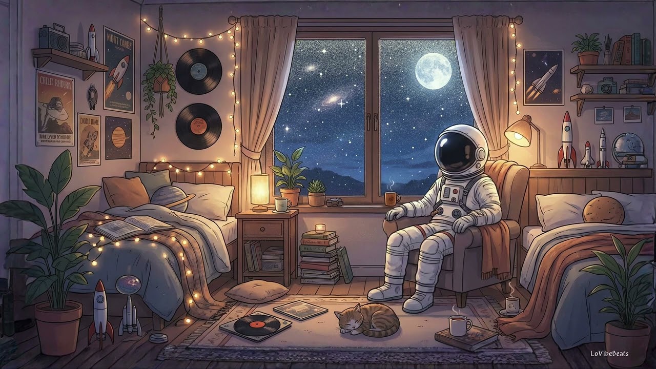 Lofi Space Station 🪐 - Relaxing Beats to Study/Sleep