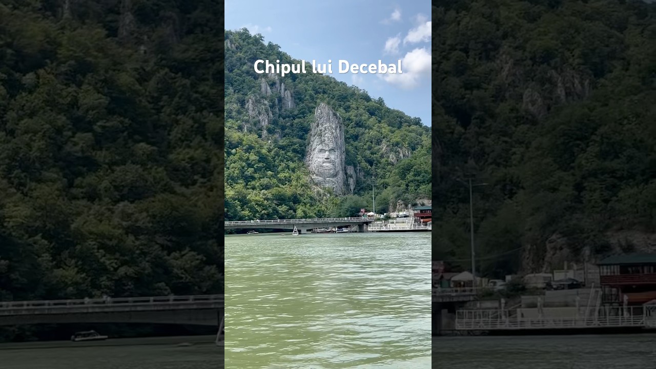 Chipul lui Decebal Cazanele Dunării #chipulluidecebal #cazaneledunarii #romania #dunare #travel